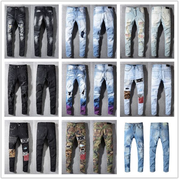 mens 2020 luxury designer clothes pants new arrival brand designer men denim slim jeans embroidery pants fashion holes trousers, Blue
mens 2020 luxury designer clothes pants new arrival brand designer men denim slim jeans embroidery pants fashion holes trousers, Blue