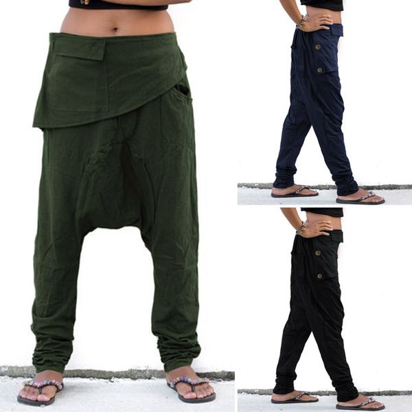 women drop-crotch pants 2019 zanzea ladies casual elastic waist long trousers loose harem streetwear plus size pantalones mujer, Black;white
women drop-crotch pants 2019 zanzea ladies casual elastic waist long trousers loose harem streetwear plus size pantalones mujer, Black;white
