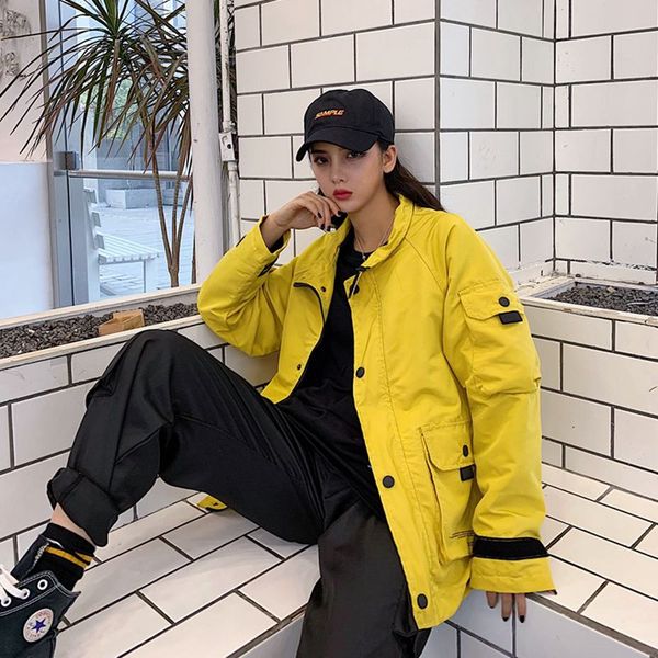 ins fashion new solid jacket 2019 streetwear fashion clothing women's designer spring autumn loose female bomber jacket coat, Black;brown
ins fashion new solid jacket 2019 streetwear fashion clothing women's designer spring autumn loose female bomber jacket coat, Black;brown