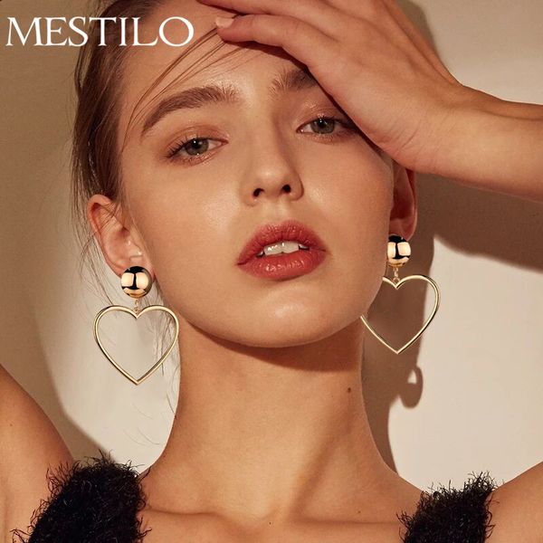 mestilo korean fashion gold sliver big hollow love heart dangle earrings for women girl simple statement long drop earrings gift, Silver
mestilo korean fashion gold sliver big hollow love heart dangle earrings for women girl simple statement long drop earrings gift, Silver