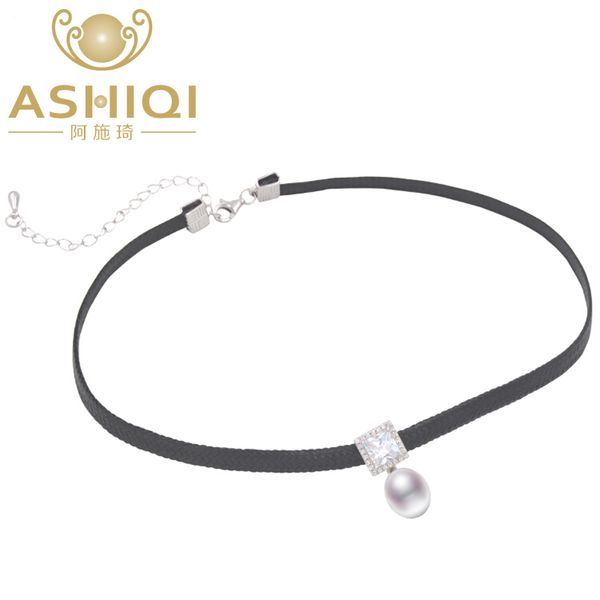 ashiqi natural freshwater pearl choker necklace 34cm + 6cm 925 silver rope chain for women
ashiqi natural freshwater pearl choker necklace 34cm + 6cm 925 silver rope chain for women