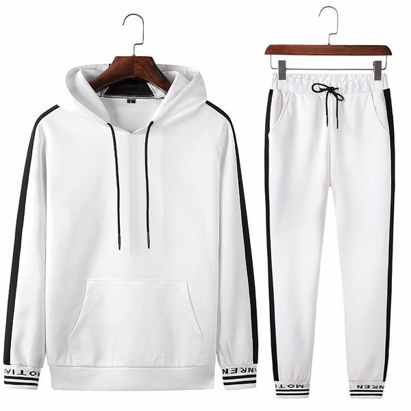 spring autumn sportswear fitness tracksuit men hoodies black and white sets casual mens clothing 2 pc sweatshirt+sweatpants, Gray
spring autumn sportswear fitness tracksuit men hoodies black and white sets casual mens clothing 2 pc sweatshirt+sweatpants, Gray