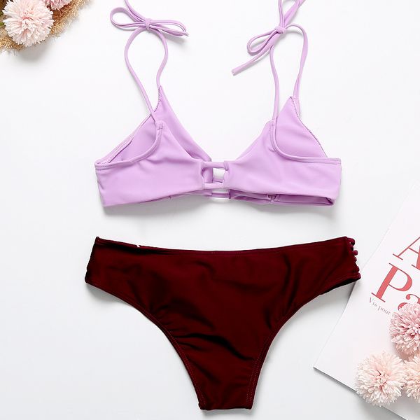 ineffable cross-border new european and american-style solid color chest cross-strap two-piece bikini swimsuit, White;black
ineffable cross-border new european and american-style solid color chest cross-strap two-piece bikini swimsuit, White;black