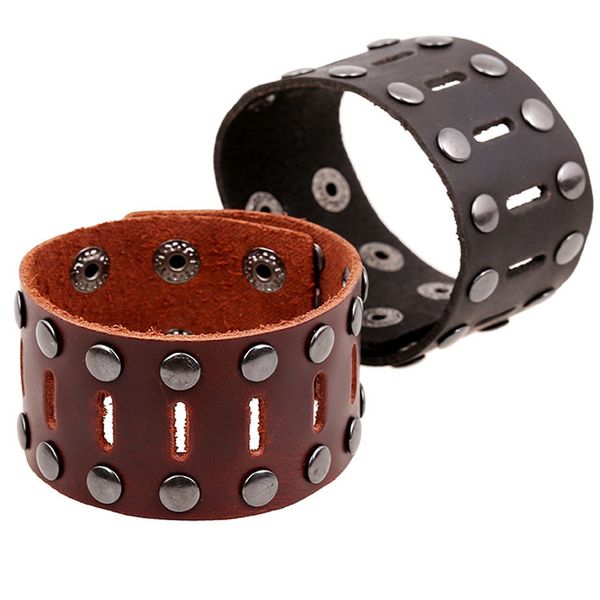 steampunk style real leather cuff charm bracelet 3.7mm width handmade black and brown for sale, Golden;silver
steampunk style real leather cuff charm bracelet 3.7mm width handmade black and brown for sale, Golden;silver