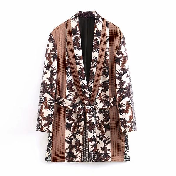 klacwaya women vintage brown blazer with belt 2019 fashion ladies plaid-floral suits notched collar girls loose blazers chic set, White;black
klacwaya women vintage brown blazer with belt 2019 fashion ladies plaid-floral suits notched collar girls loose blazers chic set, White;black