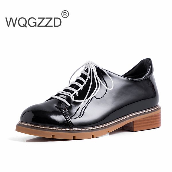 british style 2020 brand oxford shoes women's casual shoes genuine leather cross-tied loafers women's zapatos mujer, Black
british style 2020 brand oxford shoes women's casual shoes genuine leather cross-tied loafers women's zapatos mujer, Black