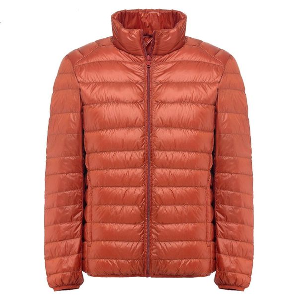 men's down & parkas 2021 winter jacket men 90 white duck stand collar ultralight male parka chaqueta pluma hombre, Black