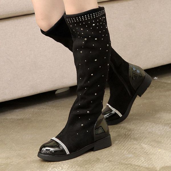 autumn winter shoes for girls boots flock leather casual knee-high boots fur kids princess snow plus warm children, Black;grey
autumn winter shoes for girls boots flock leather casual knee-high boots fur kids princess snow plus warm children, Black;grey