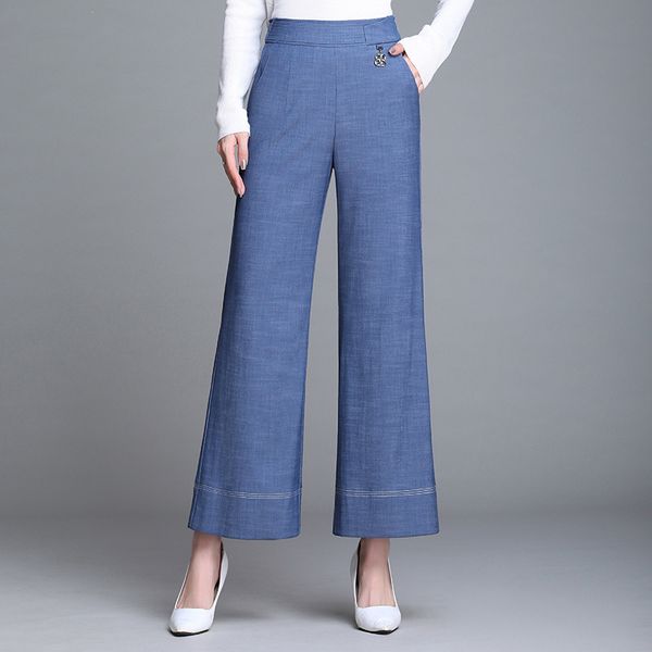 plus size 4xl women jeans loose casual high waist wide leg denim pants office lady elegant chic straight trouser spring summer, Blue
plus size 4xl women jeans loose casual high waist wide leg denim pants office lady elegant chic straight trouser spring summer, Blue