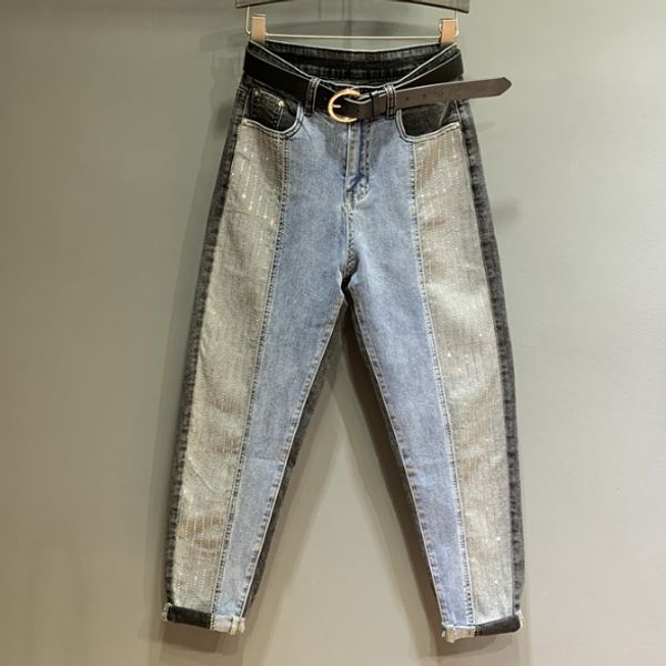 2020 spring autumn cool drilling denim pants women's loose-fit harem pants jeans mujer jean femme women jeans femininas, Blue
2020 spring autumn cool drilling denim pants women's loose-fit harem pants jeans mujer jean femme women jeans femininas, Blue