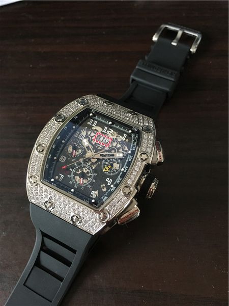 020 men's mechanical watch new quality male diamonds bezel strap skeleton dial rubber wristwatch black watches sport arrival pkagg, Slivery;brown
020 men's mechanical watch new quality male diamonds bezel strap skeleton dial rubber wristwatch black watches sport arrival pkagg, Slivery;brown