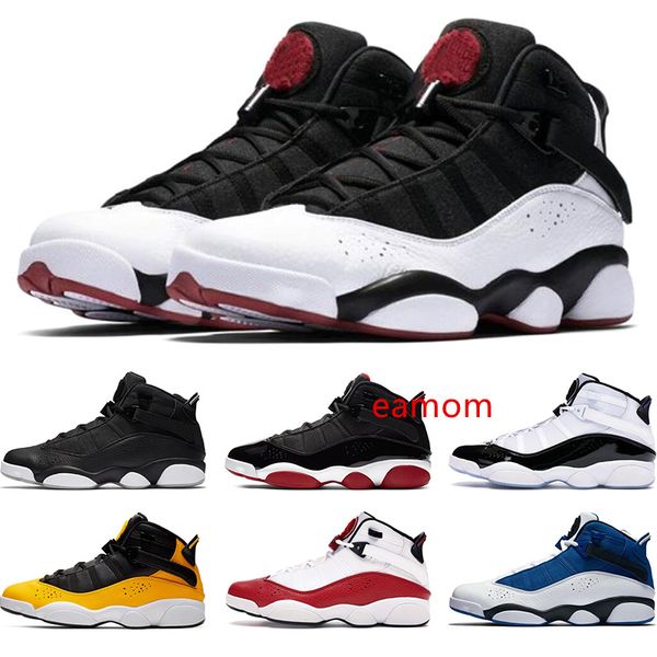 6 rings men basketball shoes bred concord matte silver taxi white university red mens trainers athletic sports sneakers size 7-13, Black
6 rings men basketball shoes bred concord matte silver taxi white university red mens trainers athletic sports sneakers size 7-13, Black