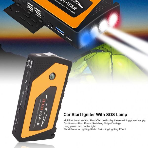 car jump starter emergency 18000mah 12v starting device light power bank charger automobiles automovil
car jump starter emergency 18000mah 12v starting device light power bank charger automobiles automovil