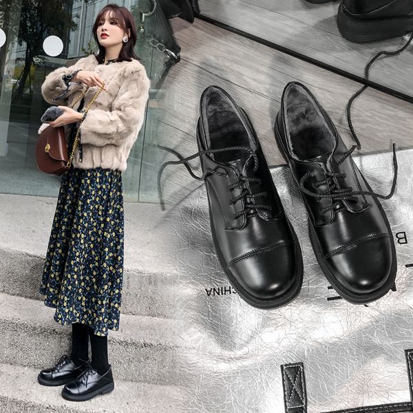 shoes on heels 2019 fashion women's round toe female footwear oxfords autumn all-match casual sneaker modis dress leather new, Black
shoes on heels 2019 fashion women's round toe female footwear oxfords autumn all-match casual sneaker modis dress leather new, Black