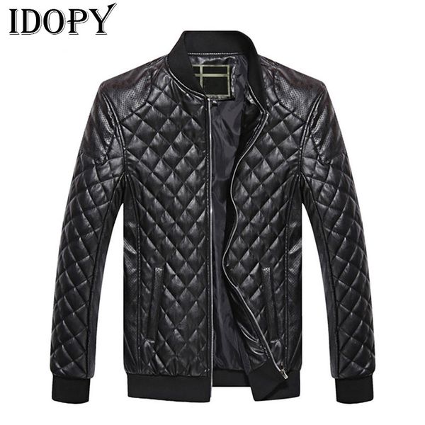idopy jackets men slim fit casual outerwear bomber jacket windbreaker pu motorcycle leather jackets, Black;brown
idopy jackets men slim fit casual outerwear bomber jacket windbreaker pu motorcycle leather jackets, Black;brown