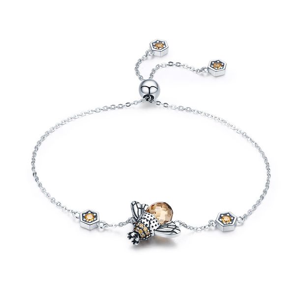 trynmera100% 925 sterling silver dancing honey bee chain link women bracelet crystal big stone bracelet jewelry tb016, Golden;silver
trynmera100% 925 sterling silver dancing honey bee chain link women bracelet crystal big stone bracelet jewelry tb016, Golden;silver