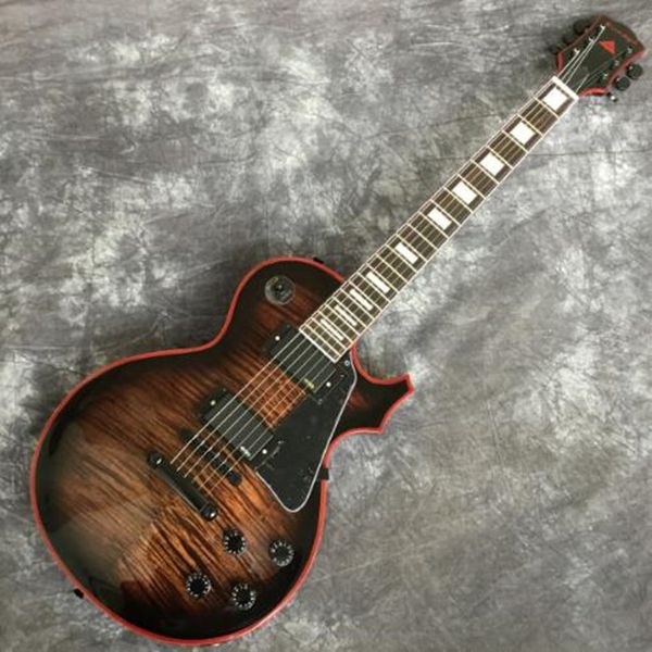 custom electric guitar,brown flame maple mahogany body brown edge&rosewood fingerboard.ing
custom electric guitar,brown flame maple mahogany body brown edge&rosewood fingerboard.ing