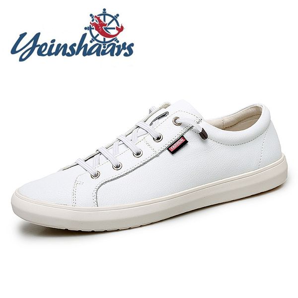 2020 new arrival men shoes white spring autumn casual leather flat shoes low male tenis classic adulto, Black