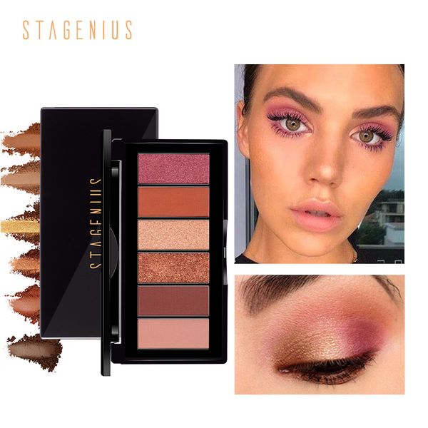 stagenius 6 colors eyeshadow palette shimmer glitter eye shadow pallete nude long lasting neutral eyeshadow new arrival
stagenius 6 colors eyeshadow palette shimmer glitter eye shadow pallete nude long lasting neutral eyeshadow new arrival