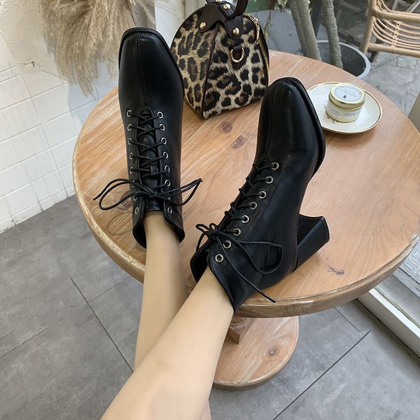 boots women new 2019 women's low shoes luxury designer booties ladies lace up winter footwear high heel ankle rubber fashion, Black
boots women new 2019 women's low shoes luxury designer booties ladies lace up winter footwear high heel ankle rubber fashion, Black