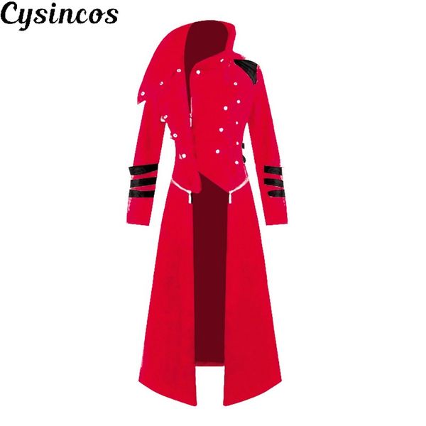 cysincos men costume black tuxedo fashion tailcoat gothic steampunk trench coat frock outfit overcoat uniform for men, Black;brown
cysincos men costume black tuxedo fashion tailcoat gothic steampunk trench coat frock outfit overcoat uniform for men, Black;brown