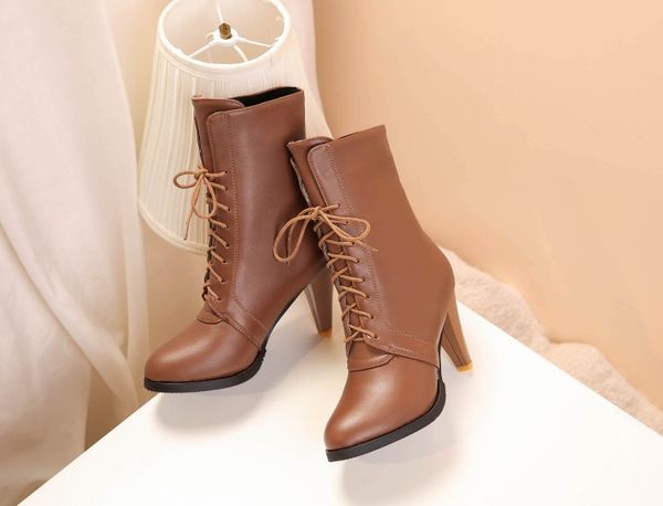 big size 10 11-14 boots women shoes ankle boots for women ladies shoes woman winter round head with cross strap, Black
big size 10 11-14 boots women shoes ankle boots for women ladies shoes woman winter round head with cross strap, Black