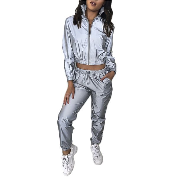 two piece dress deat 2021 autumn reflective grey leisure suit set long sleeve tracksuits matching sets women outfits mg452, White
two piece dress deat 2021 autumn reflective grey leisure suit set long sleeve tracksuits matching sets women outfits mg452, White
