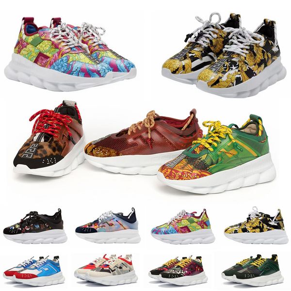 new chain reaction luxury designer versace shoes men women sneakers runner snow leopard white suede leather fashion women trainers shoes, Black
new chain reaction luxury designer versace shoes men women sneakers runner snow leopard white suede leather fashion women trainers shoes, Black