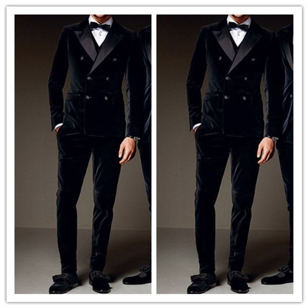 black cotton velvet tuxedos british style men's suits custom made suit men slim fit blazers wedding suits men plus size (suit+pant+bowt, Black;gray
black cotton velvet tuxedos british style men's suits custom made suit men slim fit blazers wedding suits men plus size (suit+pant+bowt, Black;gray