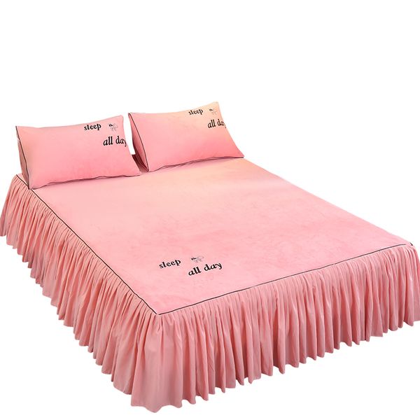 crystal velvet fabric bedspread solid bed skirt cute cartoon printed bed linen dustproof breathable mattress cover
crystal velvet fabric bedspread solid bed skirt cute cartoon printed bed linen dustproof breathable mattress cover