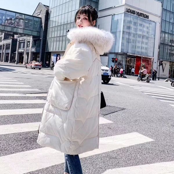 2019 autumn and winter new style thick loose down jacket female long section of over-the-knee fashion real fur collar l winter j, Black
2019 autumn and winter new style thick loose down jacket female long section of over-the-knee fashion real fur collar l winter j, Black