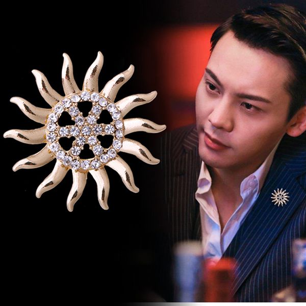 pins, brooches classic personality sun flower suit brooch stage speech clothing accessories korean version men and women general pin, Gray
pins, brooches classic personality sun flower suit brooch stage speech clothing accessories korean version men and women general pin, Gray