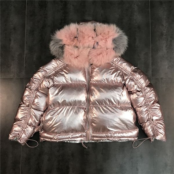 2018 winter new fashion parka dice color matching fur collar bright double-faced warm cotton jacket cotton jacket, Black
2018 winter new fashion parka dice color matching fur collar bright double-faced warm cotton jacket cotton jacket, Black