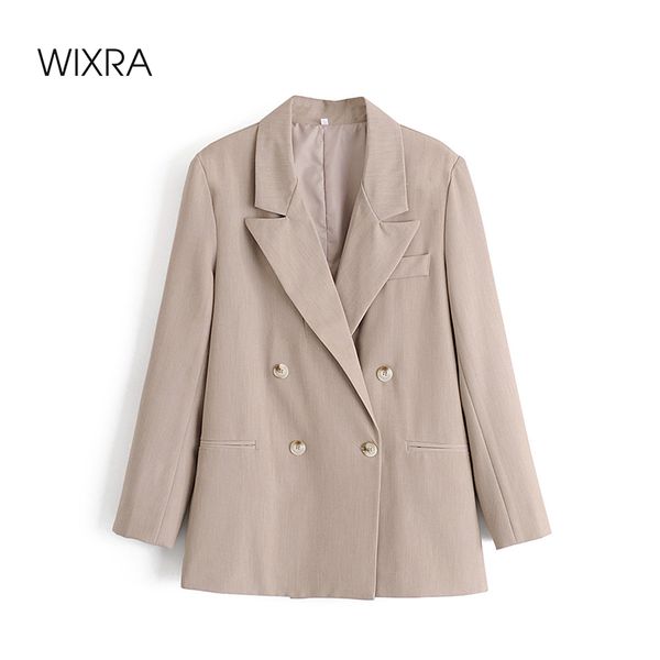 wixra women's blazer autumn spring classic khaki double breasted office lady long sleeve coat 2020 outerwear, White;black
wixra women's blazer autumn spring classic khaki double breasted office lady long sleeve coat 2020 outerwear, White;black