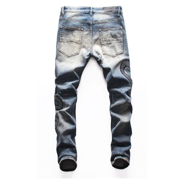 new designer mens jeans skinny pants casual luxury jeans men fashion distressed ripped slim motorcycle moto biker denim hip hop pants#0259, Blue
new designer mens jeans skinny pants casual luxury jeans men fashion distressed ripped slim motorcycle moto biker denim hip hop pants#0259, Blue