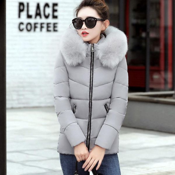 winter jacket women down jacket casual cotton women winter hooded long parkas female fur collar warm coat, Black
winter jacket women down jacket casual cotton women winter hooded long parkas female fur collar warm coat, Black