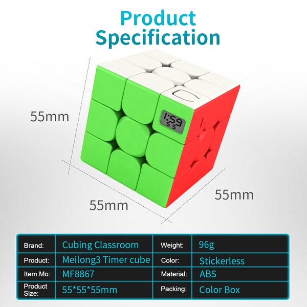 moyu meilong 3x3x3 magic timer cubing classroom profissional competition 3x3 puzzle speed cube stickerless toys for kids y200428
moyu meilong 3x3x3 magic timer cubing classroom profissional competition 3x3 puzzle speed cube stickerless toys for kids y200428