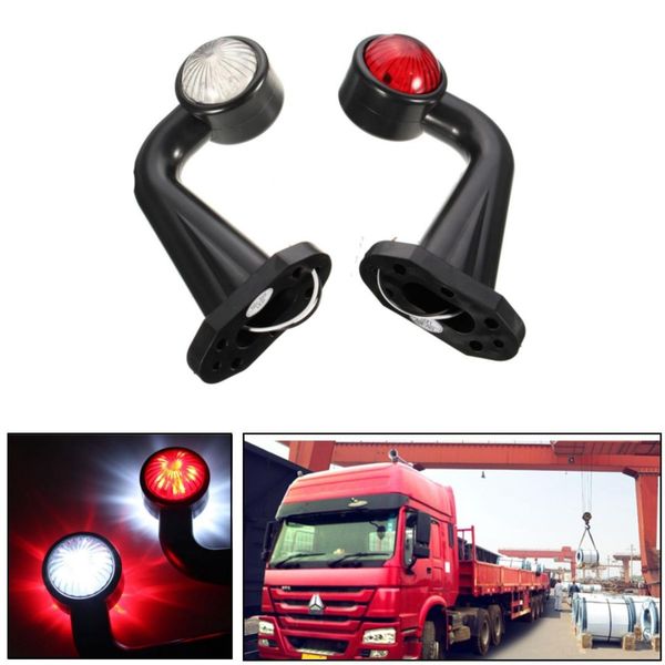 pair 12 led 12v 24v elbow side marker indicator light lamp e marked red + white for car truck trailer lorry
pair 12 led 12v 24v elbow side marker indicator light lamp e marked red + white for car truck trailer lorry