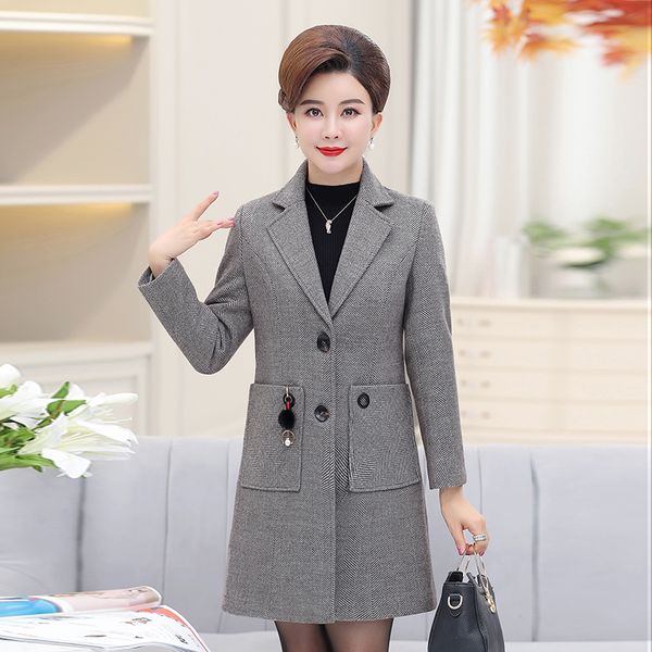 autumn winter long woolen coat women new single-breasted wool coat fashion plus size wool jacket ladies coats 5xl, Black
autumn winter long woolen coat women new single-breasted wool coat fashion plus size wool jacket ladies coats 5xl, Black