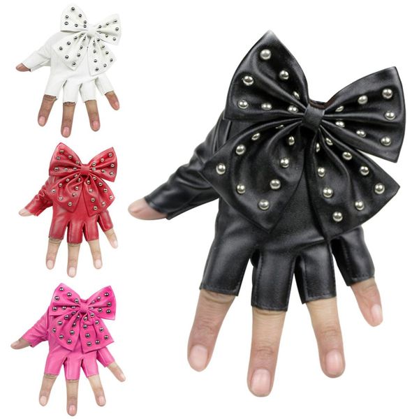 leather glvoes women winter big bow full finger gloves for dancing party retro vintage mittens black white pink red, Blue;gray
leather glvoes women winter big bow full finger gloves for dancing party retro vintage mittens black white pink red, Blue;gray