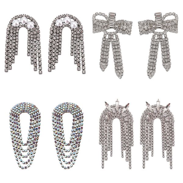miwens long fringed shiny dangle charm drop earrings for women designs brilliant trendy handmade bridal jewelry brincos, Silver
miwens long fringed shiny dangle charm drop earrings for women designs brilliant trendy handmade bridal jewelry brincos, Silver