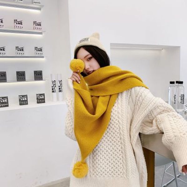 the new rabbit hair ball scarf female winter students korean version of pure color shawl all - around thick student ball scarf, Blue;gray
the new rabbit hair ball scarf female winter students korean version of pure color shawl all - around thick student ball scarf, Blue;gray