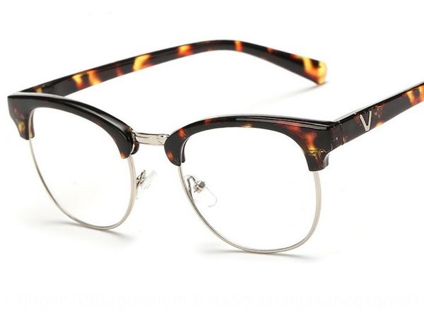 9578 brand plain metal half round myopia frame for glasses men and women glasses frame, Silver
9578 brand plain metal half round myopia frame for glasses men and women glasses frame, Silver