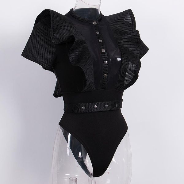 women female ladies clubwear playsuit bodycon party jumpsuit bodysuit ruffle shortsleeve see-through summer clothes, White
women female ladies clubwear playsuit bodycon party jumpsuit bodysuit ruffle shortsleeve see-through summer clothes, White