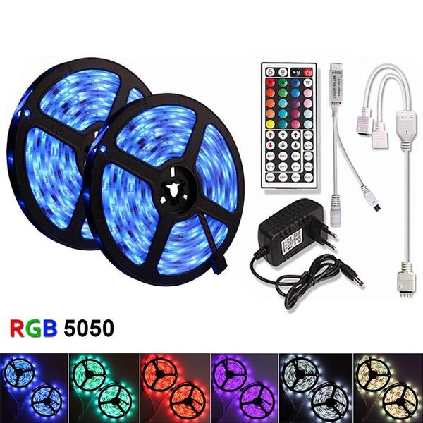 rgb led strip light 5050 2835 5m 10m 15m dc 12v waterproof flexible ribbon fita tira led strips rgb tape diode + remote+ adapter
rgb led strip light 5050 2835 5m 10m 15m dc 12v waterproof flexible ribbon fita tira led strips rgb tape diode + remote+ adapter