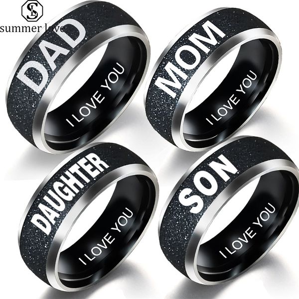 new simple 8mm stainless steel rings love dad mom son daughter decoration family ring jewelry gifts, Silver
new simple 8mm stainless steel rings love dad mom son daughter decoration family ring jewelry gifts, Silver