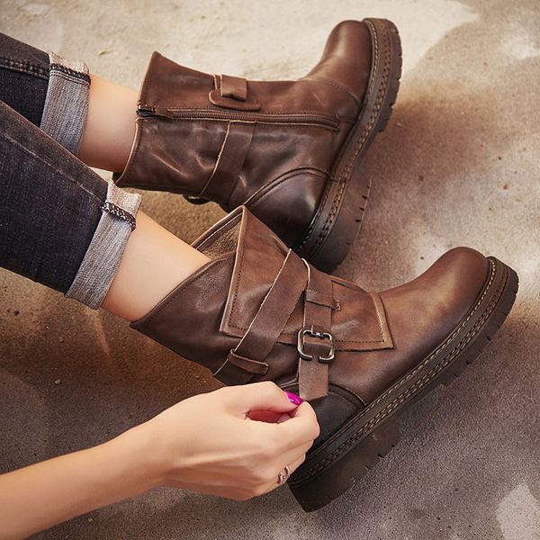 boots british genuine leather women 2021 autumn winte vintage ankle for low heels warm shoes botas mujer invierno, Black
boots british genuine leather women 2021 autumn winte vintage ankle for low heels warm shoes botas mujer invierno, Black