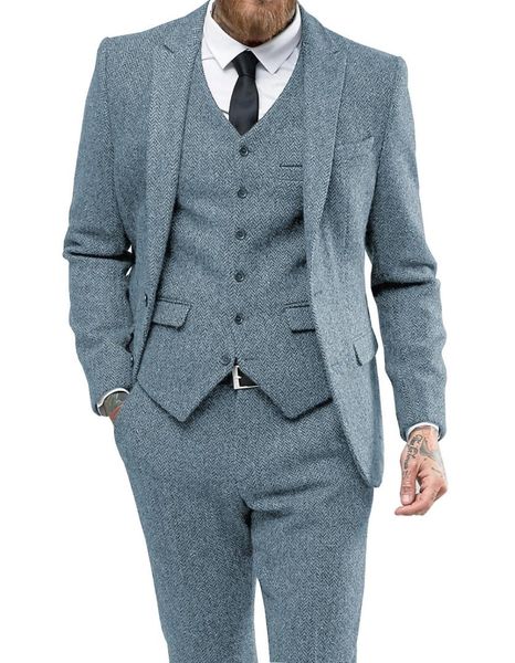 men suit herringbon casual formal three piece business groomsmen grey white burgundy lapel tuxedos for wedding blazer+pants+vest, White;black
men suit herringbon casual formal three piece business groomsmen grey white burgundy lapel tuxedos for wedding blazer+pants+vest, White;black