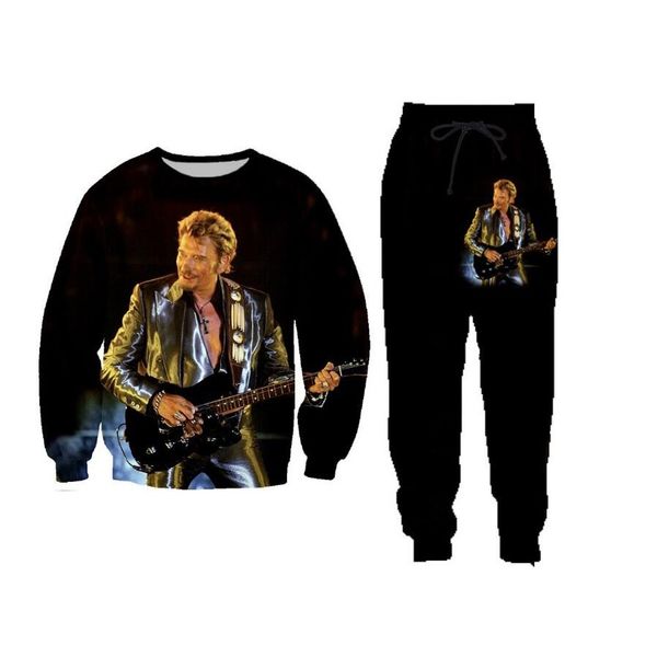 new men women's sportwear track suits print johnny hallyday frace elvis presley crewneck sweatshirt/jogger pantstracksuits3, Black
new men women's sportwear track suits print johnny hallyday frace elvis presley crewneck sweatshirt/jogger pantstracksuits3, Black