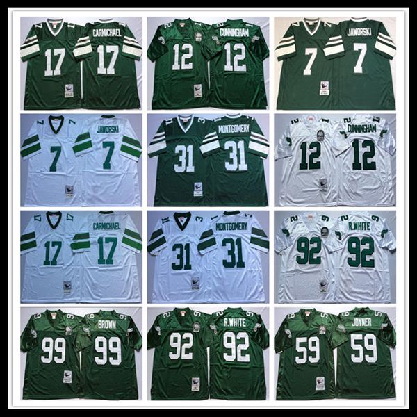 ncaa men's vintage football reggie white randall cunningham ron jaworski harold carmichael jerome borwn joyner retro jersey green white, Black
ncaa men's vintage football reggie white randall cunningham ron jaworski harold carmichael jerome borwn joyner retro jersey green white, Black